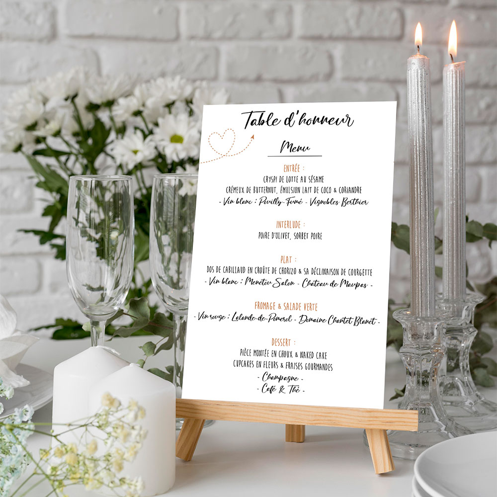 Menu De Table Mariage Th me Champ tre Menu De Table Mariage Th me Champ tre
